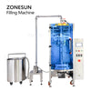 ZONESUN ZS-420GSY Autoamtic Paste Filling Sealing Machine With Tank & Feeding Pump
