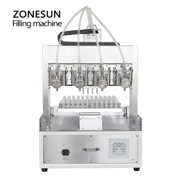 ZONESUN ZS-XYZ4 4 Nozzles Ceramic Plunger Pump Liquid Filling Machine