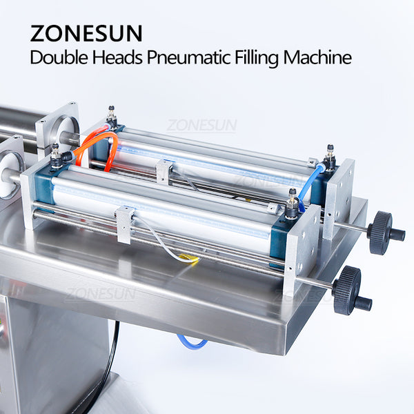 ZONESUN ZS-YTFS2 Pneumatic Standing 2 Nozzles Liquid Filling Machine