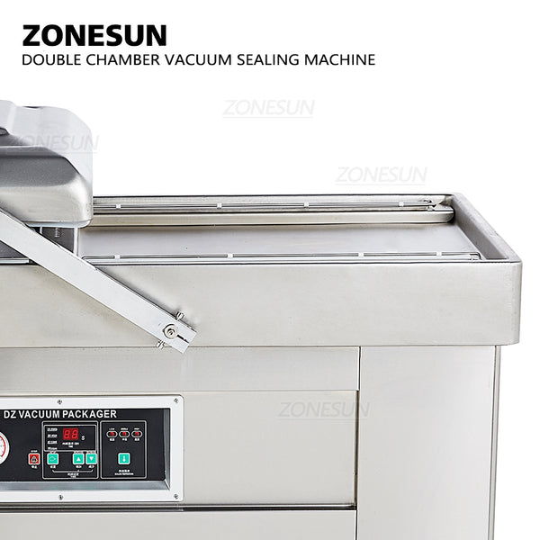 ZONESUN Automatic Double Chamber Vacuum Sealing Machine With Date Coder