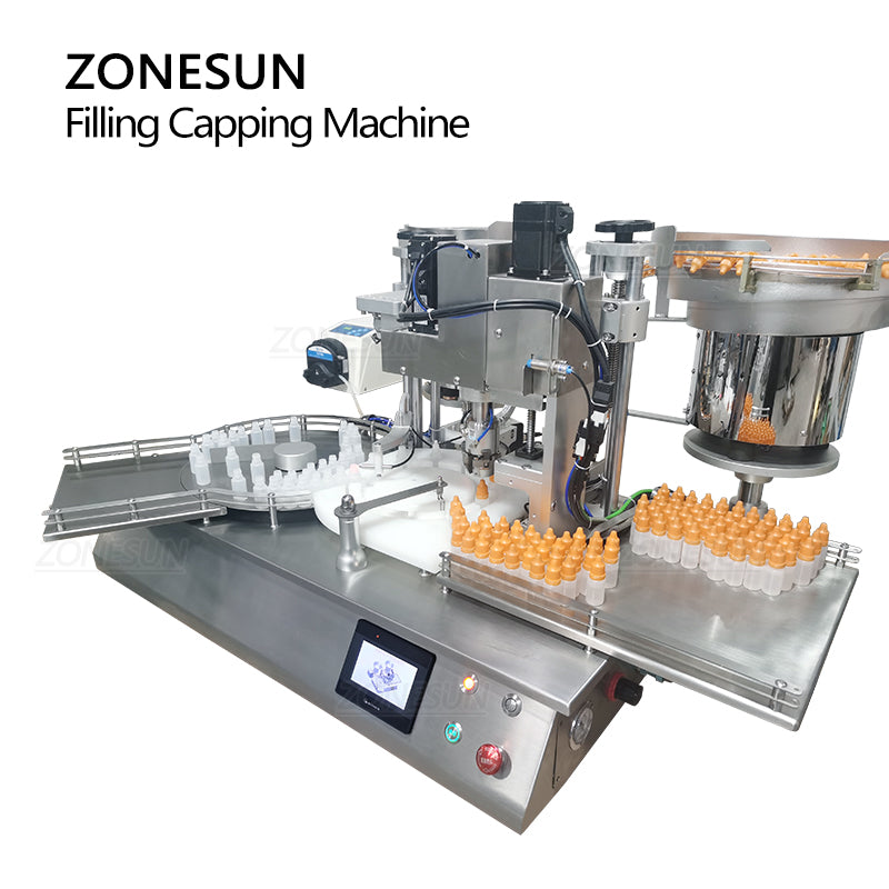 ZONESUN Custom Rotary Peristaltic Pump Liquid Filling Capping Machine