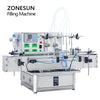 ZONESUN ZS-DTMP4Y Tabletop Automatic 4 Heads Magnetic Pump Liquid Filling Machine