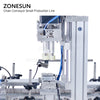 ZONESUN Small Automatic Pneumatic Filling Capping And Flat Labeling  Production Line