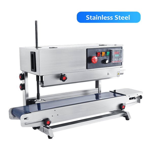 ZONESUN ZS-FR900S Automatic Bag Sealing Machine - Stainless Steel / 110V - Stainless Steel / 220V
