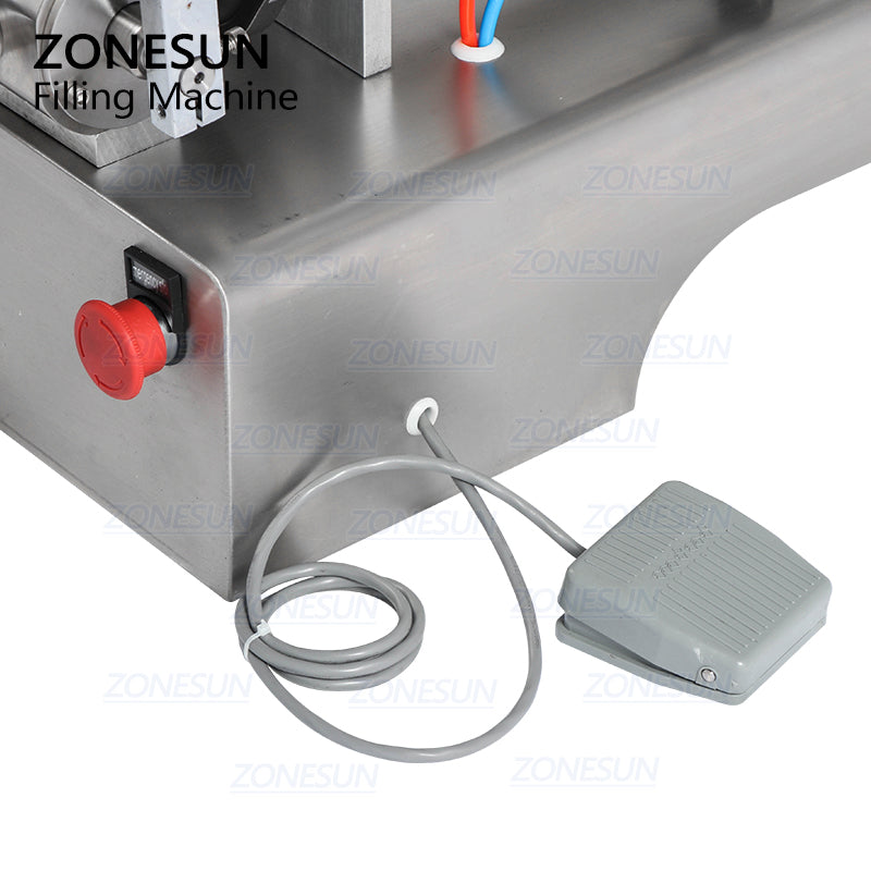ZONESUN 2 Heads Paste Filling Machine With Mixer And Heater
