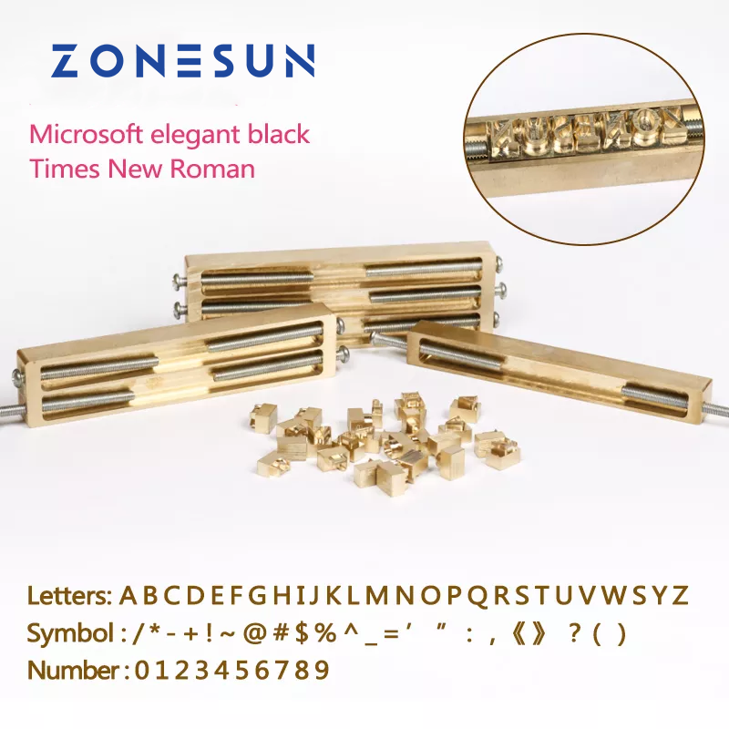 ZONESUN Debossing Letter Die Mould CNC Engraving Mould