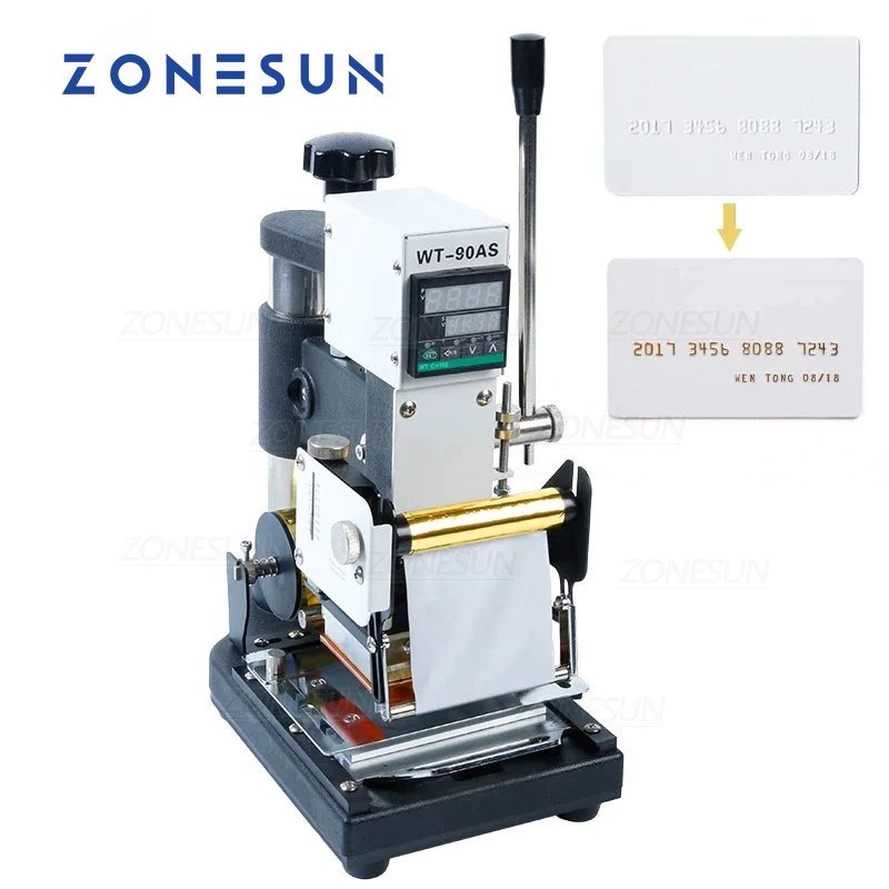 ZONESUN ZS-90AS 6x9cm Manual Hot Foil Stamping Embossing Machine