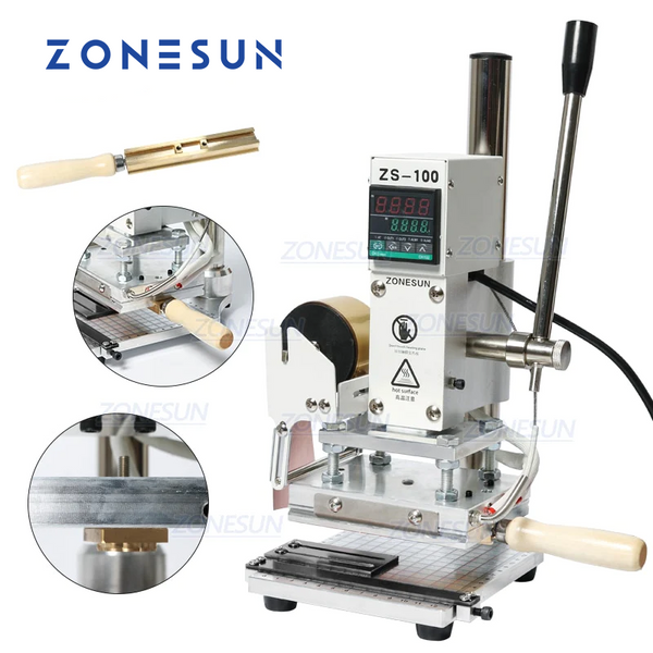 ZONESUN ZS-100 10x13cm Hot Foil Stamping Machine
