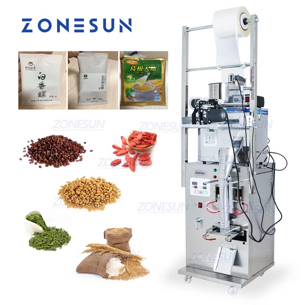 ZONESUN 2-50G Powder Weighting Filling Sealing Machine With Date Printer