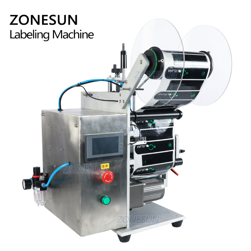 ZONESUN ZS-TB100SW Semi Automatic Round Bottle Labeling Machine