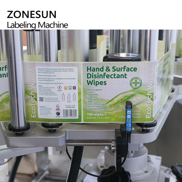 ZONESUN ZS-TB600T Automatic Vertical Type Three Side Square Labeling Machine