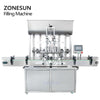 ZONESUN ZS-YT6T-6P Pneumatic Paste/Viscous Liquid Piston Pump Filling Machine