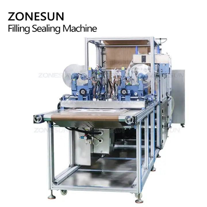 ZONESUN ZS-FHMS1GF Fully Automatic High Peed Hand And Foot Mask Filling Sealing Machine
