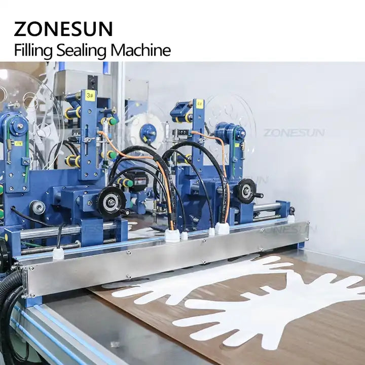 ZONESUN ZS-FHMS1GF Fully Automatic High Peed Hand And Foot Mask Filling Sealing Machine