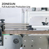 ZONESUN Custom 6 Heads Piston Liquid Filling Capping And Labeling Machine