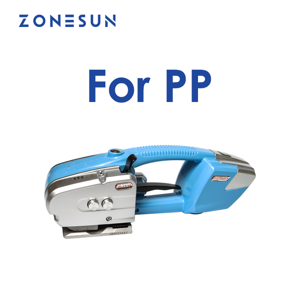 ZONESUN JD16 13-16mm Automatic Battery Power Electric Plastic Strapping Machine - For PP Strap / Standard