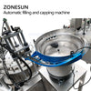 ZONESUN Electric 4 Nozzles Liquid Filling And Capping  Production Line