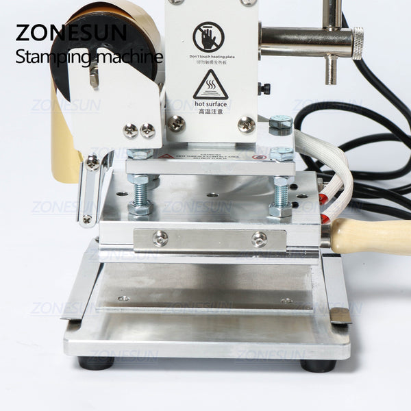 ZONEPACK ZS-100B Dual Use Hot Foil Stamping Machine Manual Bronzing Machine  Pencils Leather Embossing Machine