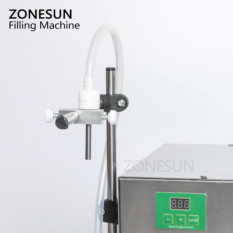 ZONESUN 2 Nozzles Peristaltic Pump Liquid Filling Machine Juice Packing Machine