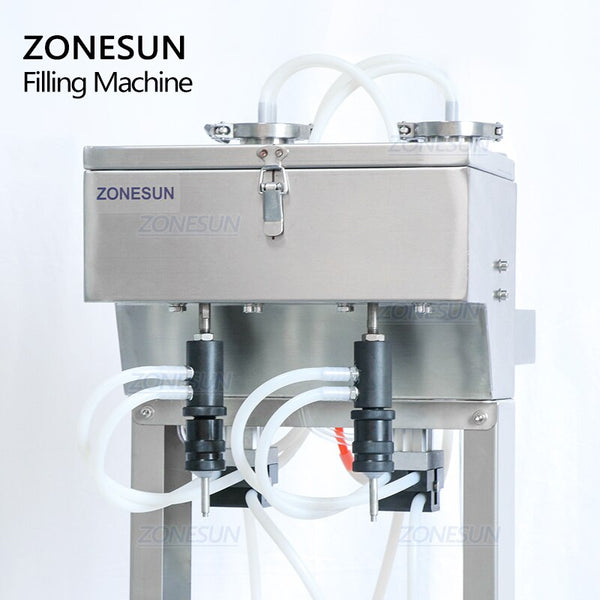 ZONESUN ZS-G400 Pneumatic Vacuum Liquid Filling Machine Enolmatic Gravity Bottle Filler