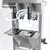ZONESUN ZS-G400 Pneumatic Vacuum Liquid Filling Machine Enolmatic Gravity Bottle Filler