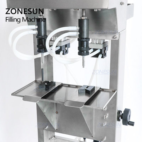 ZONESUN ZS-G400 Pneumatic Vacuum Liquid Filling Machine Enolmatic Gravity Bottle Filler