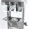 ZONESUN ZS-G400 Pneumatic Vacuum Liquid  Filling Machine Enolmatic Bottle Filler