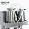 ZONESUN ZS-G400 Pneumatic Vacuum Liquid Filling Machine Enolmatic Gravity Bottle Filler