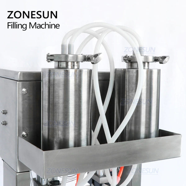 ZONESUN ZS-G400 Pneumatic Vacuum Liquid Filling Machine Enolmatic Gravity Bottle Filler