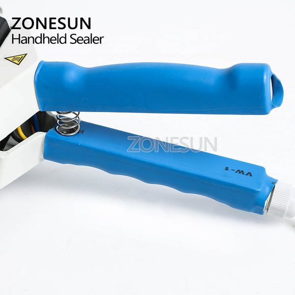 ZONESUN 200/300/400mm Direct-heat Hand-held Plier Sealing Machine