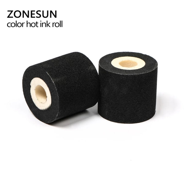 ZONESUN Black Hot Printing Ink Roll for MY-380F Date Coding Machine