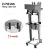 ZONESUN ZS-G400 Pneumatic Vacuum Liquid Filling Machine Enolmatic Gravity Bottle Filler - 2 Nozzles
