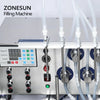 ZONESUN ZS-DTMP4D 4 Diving Nozzles Magnetic Pump Liquid Filling Machine With Conveyor