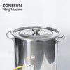 ZONESUN 50-2500g Pneumatic Paste Filling Ang Weighing Machine