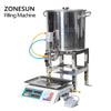 ZONESUN 50-2500g Pneumatic Paste Filling Ang Weighing Machine