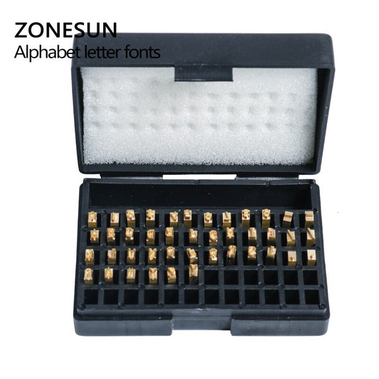 ZONESUN A-Z 0-9 Character Letter Number Hot Letter For Code Ribbon Dat
