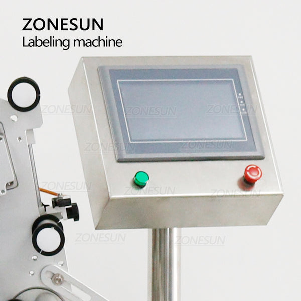 ZONESUN Automatic Flat Surface Labeling Machine With Date Coder