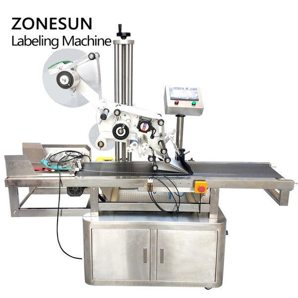 ZONESUN Automatic High Speed Flat Square Bottle Labeling Machine