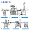 ZONESUN Full Automatic Pneumatic Paste Liquid Filling Capping Round Bottle Labeling Machine