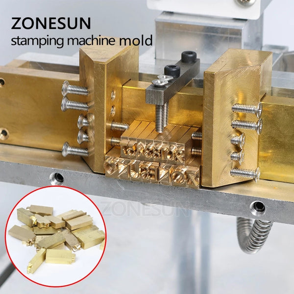 ZONESUN Number & Alphabet & Symbol Stamp Mold For ZS-110A Stamping Machine