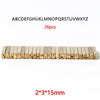 ZONESUN Mould Holder of LT-50D Printer Coding Device Heat Head - 2x3x15mm A-Z Set