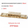 ZONESUN Mould Holder of LT-50D Printer Coding Device Heat Head - 2x3x15mm 38PCS Set