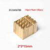 ZONESUN Mould Holder of LT-50D Printer Coding Device Heat Head - 2x3x15mm Number Set