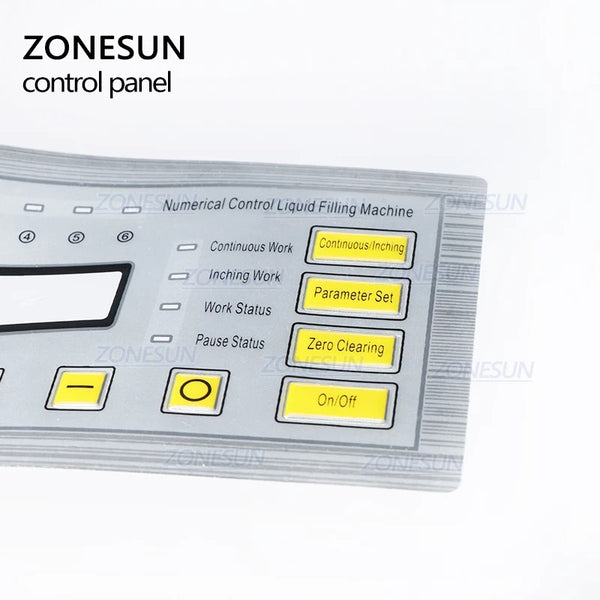 ZONESUN Display Panel Sticker for GFK-160 Liquid Filling Machine