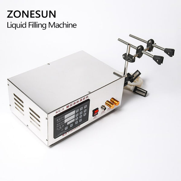 ZONESUN 5-3500ml Semi-automatic 2 Heads Diaphragm Pump Liquid Filling Machine