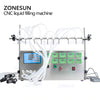 ZONESUN Electric 10 Nozzles Diaphragm Pump Liquid Filling Machine