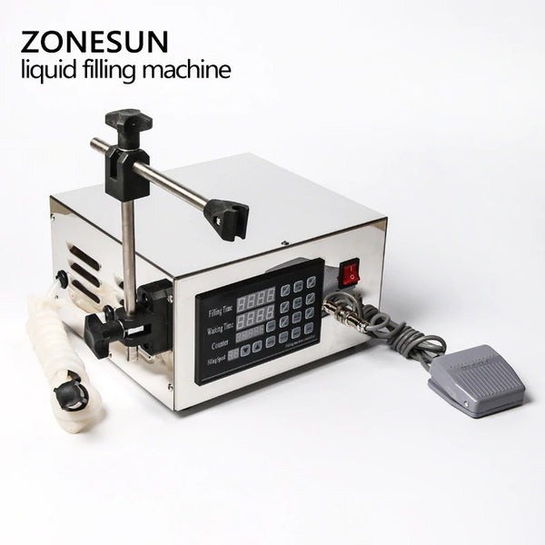 ZONESUN 5-3500ml Stainless Steel Diaphragm Pump Liquid Filling Machine