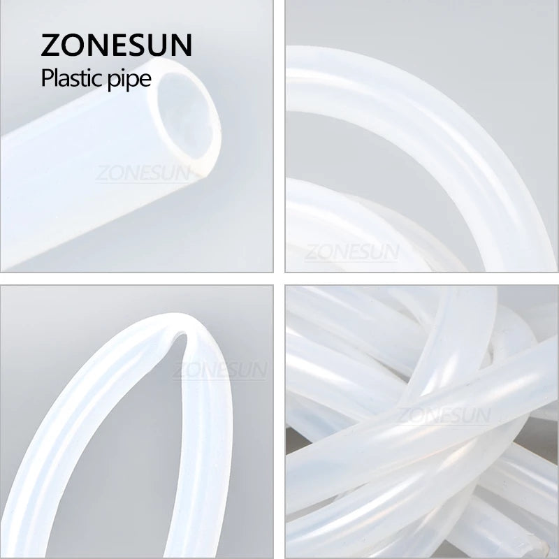 ZONESUN Filling Plastic Pipe Tube Nozzle 8mm 10mm For Peristaltic Pump Filling Machine