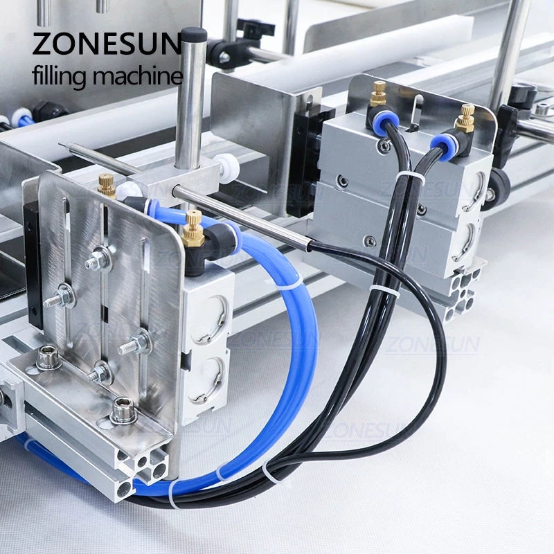 ZONESUN Desktop CNC Diaphragm Pump Liquid Filling Machine With Conveyor
