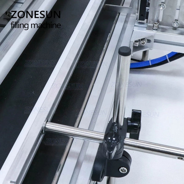 ZONESUN Desktop CNC Diaphragm Pump Liquid Filling Machine With Conveyor